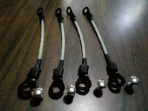 Comprar Seguros Para Tapon O Copa,  Kit 4 Chicotes  De Acero Grueso
