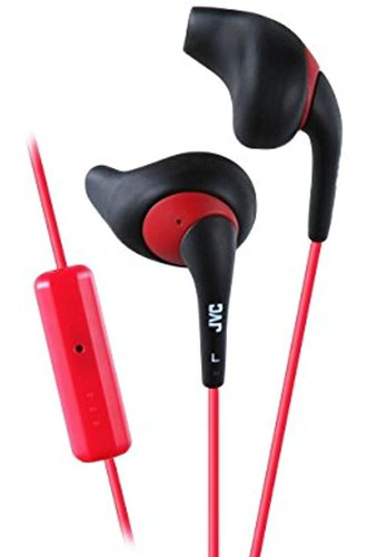 Jvc Negro Y Rojo Nozzel Auriculares De Ajuste Comodo Y Segu