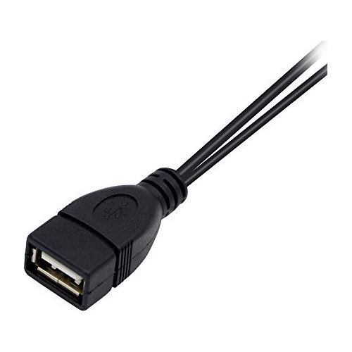 Cable Divisor Usb De 30 Cm, Usb 2.0 A Hembra A Doble Usb A M