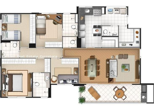 Imagem 6 de 15 de Apartamento Para Venda Em São Paulo, Vila Andrade, 4 Dormitórios, 2 Suítes, 4 Banheiros, 4 Vagas - 3140_2-1167476