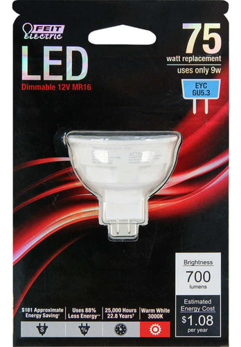 Bombilla Led Regulable Bpeyc/led, 12 Voltios, 9 Vatios, 700 