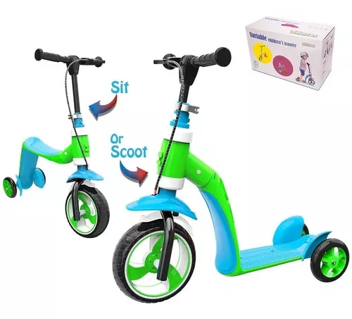 Patineta Bebe Scooter Monopatín 2 En 1 Bicicleta Iniciación Niño