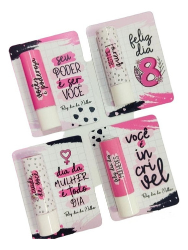 20 Lembrancinhasdia Das Mulheres Card Com Manteiga De Cacau