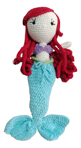 Boneca Sereia De Crochê Amigurumi