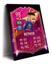 Comprar Cuadro Carta Neymar Psg Tipo Fifa 30cmx20cm Madera 9mm