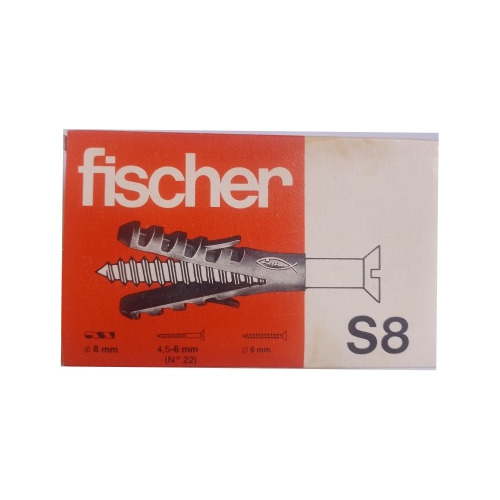 Caja Tarugos Fischer S8 X 100u.