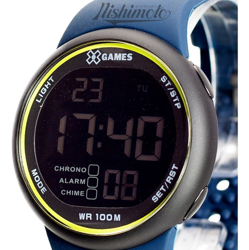 Relógio X-games Masculino Digital Xmppd621 Pxdx Azul Verde