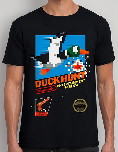 Playera Nintendo Duck Hunt Algodón Premium #0003036