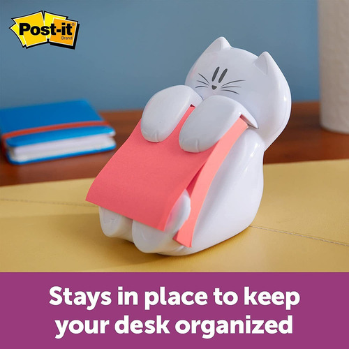 Dispensador Post-it, Para Notas Adhesivas, Diseño De Gato