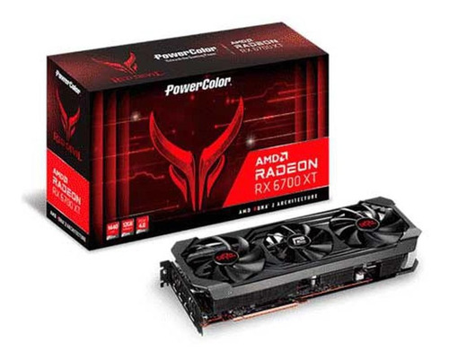 Imagem 1 de 3 de Placa De Video Rx6700xt 12gb Pcie4.0 Reddevil 12gbd6-3dhe/oc