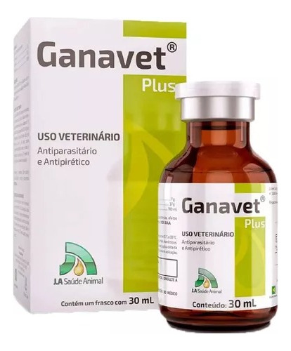 Ganavet Antiparasitário Antipirético Plus Intramuscular 30ml