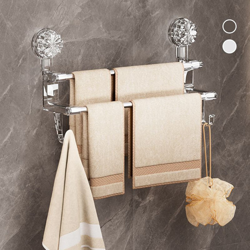 Toallero De Baño Doméstico Con Doble Ventosa Stora