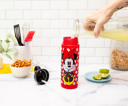 Botella De Agua Tritan Silver Buffalo Disneys Minnie Mouse C