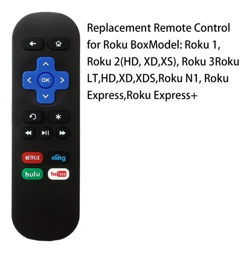 Control Remoto Para Todos Los Modelos Roku: Roku 1, 2, 3, Lt