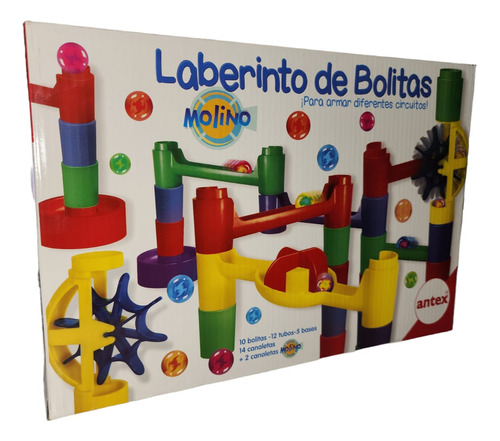 Juego De Mesa Laberinto Molino Antex Bolitas Encastrable