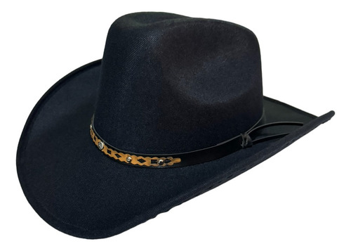 Texana Dubetina Color Negro Sombrero Vaquero Apelusado