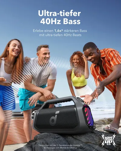 Caixa De Som Bluetooth Portátil Soundcore Boom 2 Plus Amplificada