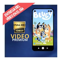 Comprar Invitación Digital Animada Bluey - Tiziben Rojo
