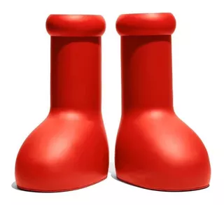 Astro Boy Big Red Boots Red Creativa Botas Lluvia Moda Roja