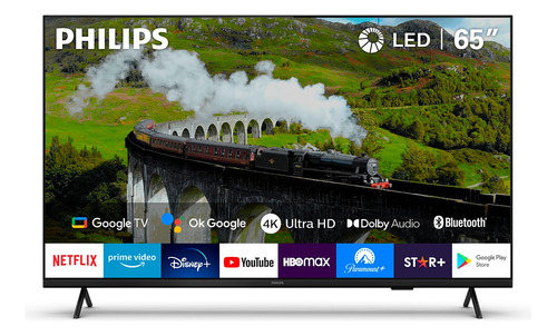 Smart Tv Philips 4k Uhd 65pud7408 65 Google Tv