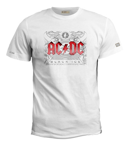 Camiseta Estampada Ac Dc Rock Metal Hombre Irk 