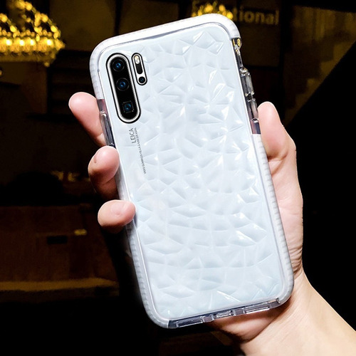 Funda Transparente Diamante Rudo Samsung Huawei + Mica 6d