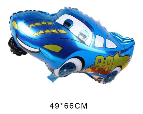 Cars Rayo Mcqueen Rojo Globo Metalizado 49x66 Cm