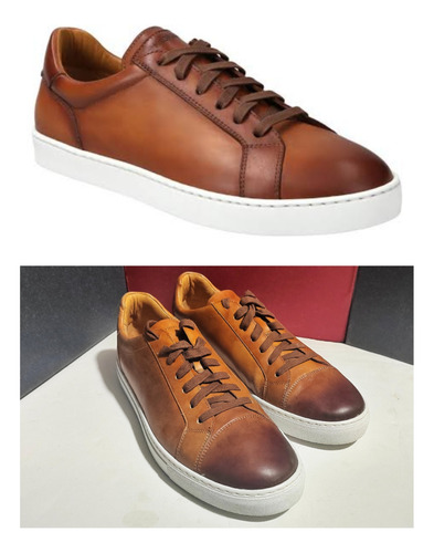 Magnanni Sneakers. Cognac, Impecables. 30 Mex. 12 Usa.