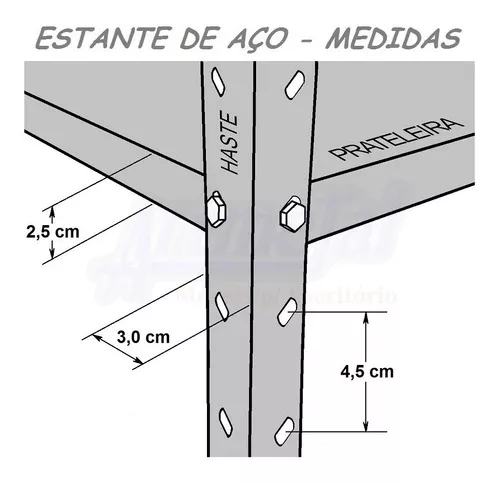 Terceira imagem para pesquisa de estante de aço 6 prateleiras