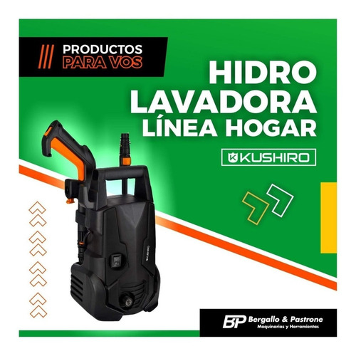 Hidrolavadora Kushiro Hl510m 1400w 70/100 Bar Linea Hogar
