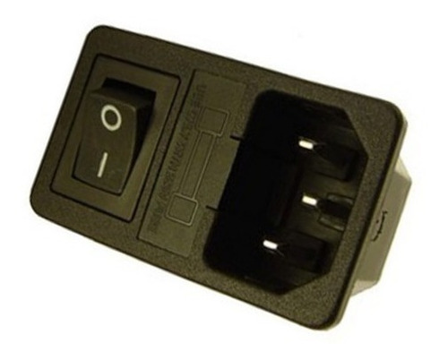 Portafusible 20mm + Conector Interlock + Tecla Presion X 5un