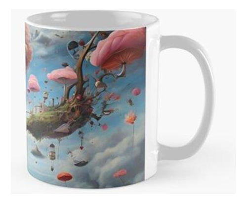 Taza Escalera Celestial Surrealista Calidad Premium