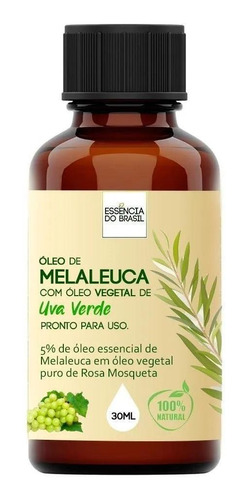 Óleo De Melaleuca Com Uva Verde 30ml - Pronto Para Uso