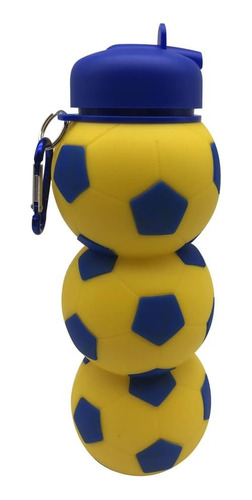 Botella Silicona Pelota Plegable Pico Futbol Casa Valente