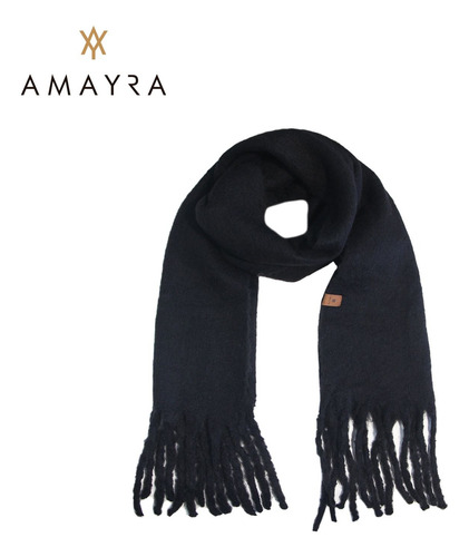 Maxi Bufanda Bufandon Amayra Negro Negro Adulto