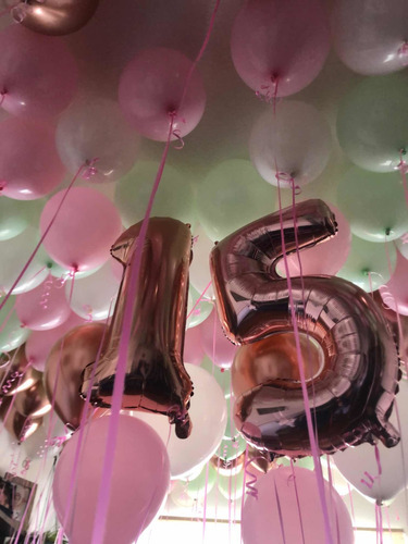 Globo Con Helio Colores Pasteles !! Los Mas Grandes !!