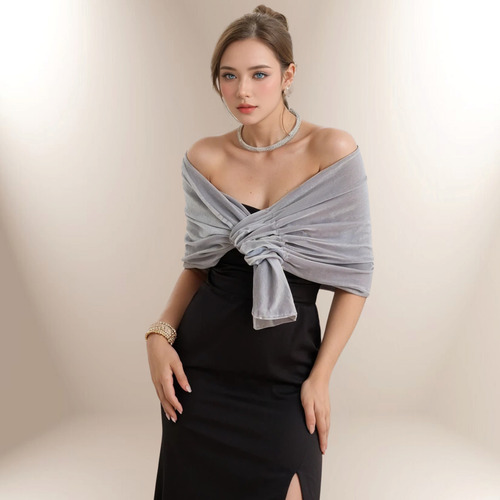 Estola De Veludo Sofisticada E Elegante Em Varias Cores