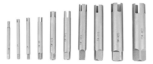 Juego De 10 Extractores De Tornillos De Acero Cabezas Rotas