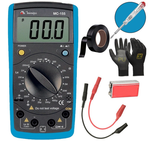 Medidor Lcr Digital Capacímetro Indutimetro Mc-155 - Minipa
