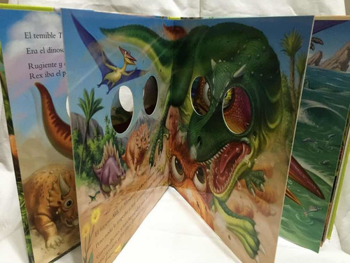 Libro Infantil Dinosaurios Ojos Locos 3d Desplegable Pop Ups