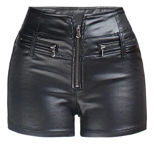 Short negro cuero new arrivals