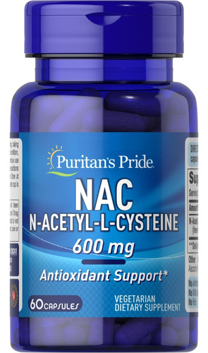 Nac N Acetyl Cysteine Cisteina 60 Capsulas De 600mg