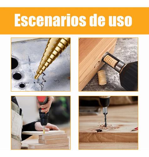 De Taladro Avellanador De Paso Redondo Broca Accesorios 26
