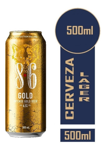 Cerveza 8.6 Gold Dorada 500 Ml - mL a $36