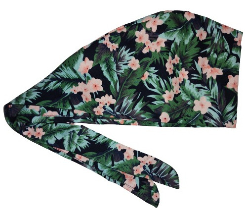 Gorros Quirurgicos Niaahinn Estampado De Flores Verde