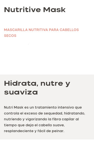 Nutritive Mask 200ml.+ S.o.s Emergency Oil. Alfaparf Milano