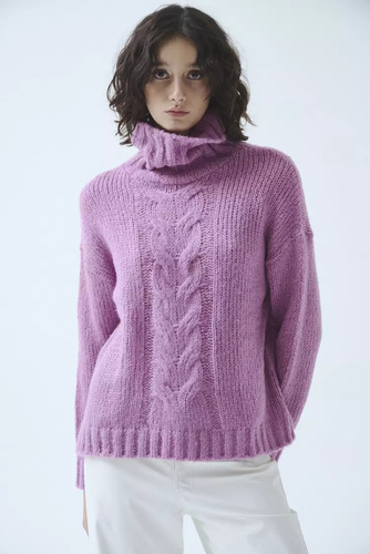 Sweater Estilo Poleron Ambar Invierno Mujer Sweet