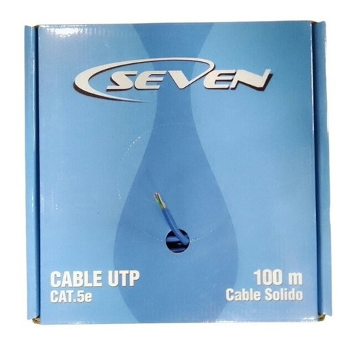 Cable Utp Categoria 5e Marca Seven 70% Cobre