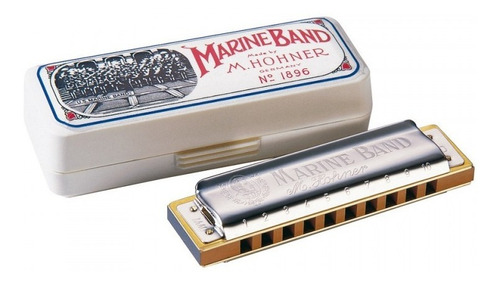 Armonica Diatonica Madera Hohner Marine Band 1896 En G Sol