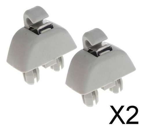 2x2pack Reemplazo Del Soporte De Gancho Para Visera Solar